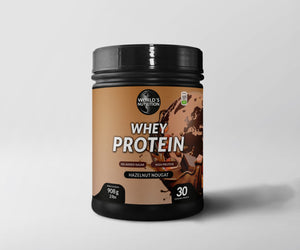 Whey Proteine Haselnuss Nugat